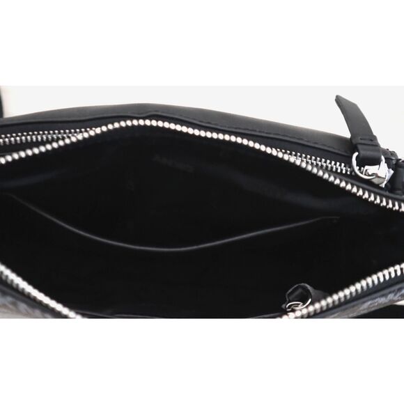 DKNY R43E5H15 Women's O/S Black PU Leather Logo Print Haven Crossbody Bag - Picture 16 of 16